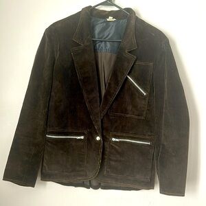Theodore vintage dark brown corduroy jacket size 36